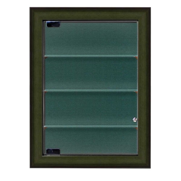 Indoor Enclosed Combo Board, 72"x36", Bronze Frame/Green & Rubber